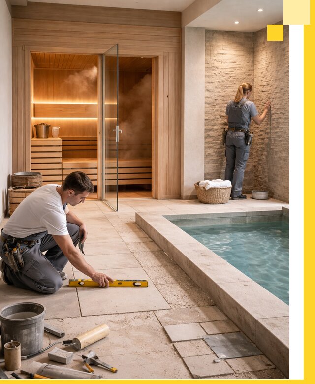 Комплексный дизайн и отделка интерьеров SPA под ключ в Королёве